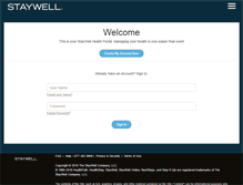 Tablet Screenshot of livewell.online.staywell.com